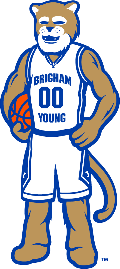 Brigham Young Cougars 2016-Pres Mascot Logo diy DTF decal sticker